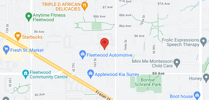 map of 41 16363 85 AVENUE